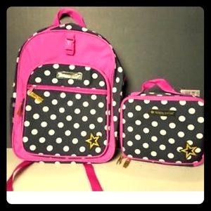 American girl backpack and lunbox set